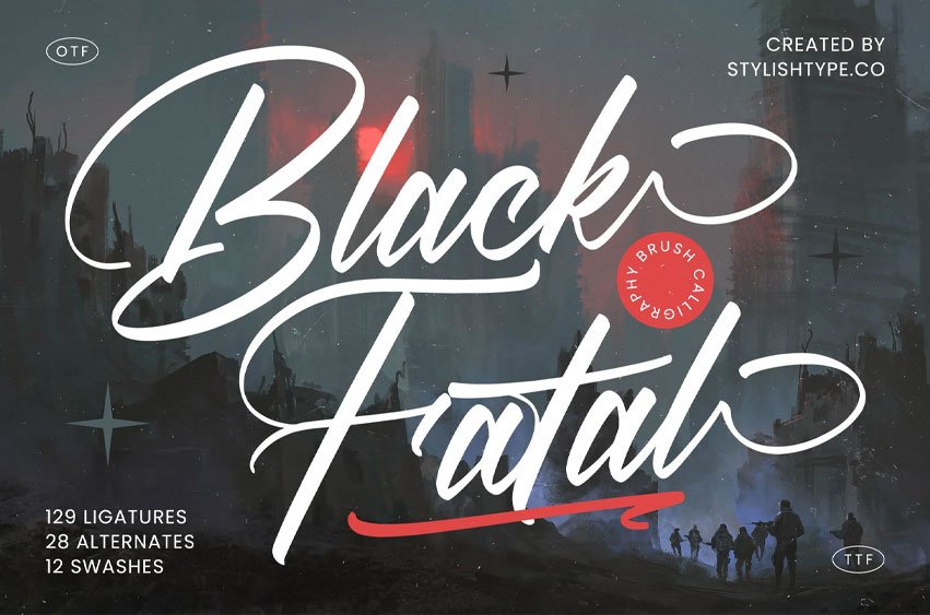 Black Fatal Font