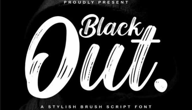 Blackout Brush Font