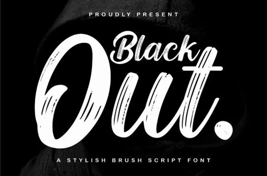 Blackout Brush Font