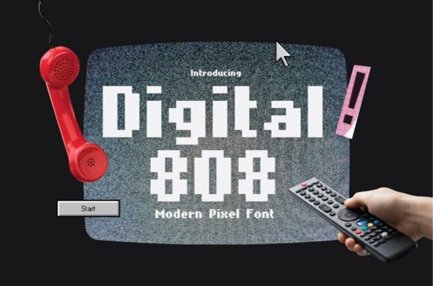 Digital 808 Font