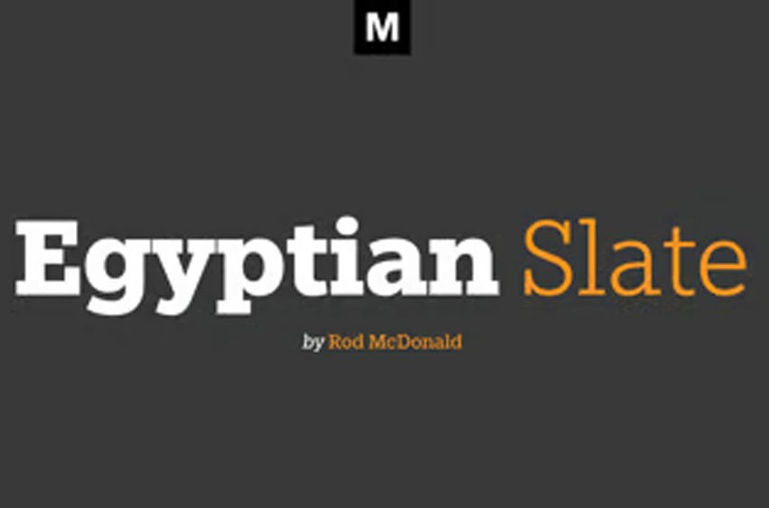 Egyptian Slate Font