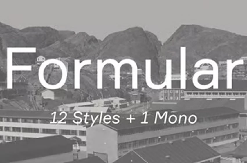 Formular Font