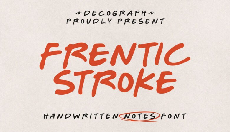 Frentic Stroke Font