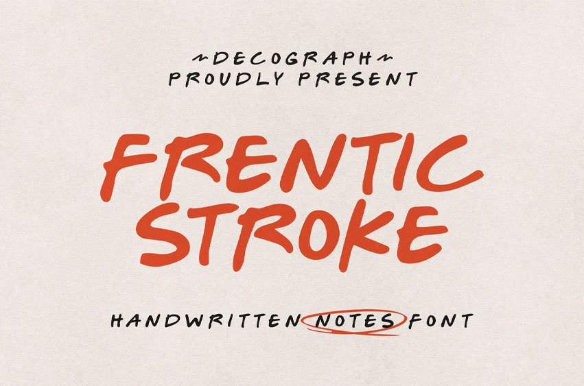Frentic Stroke Font