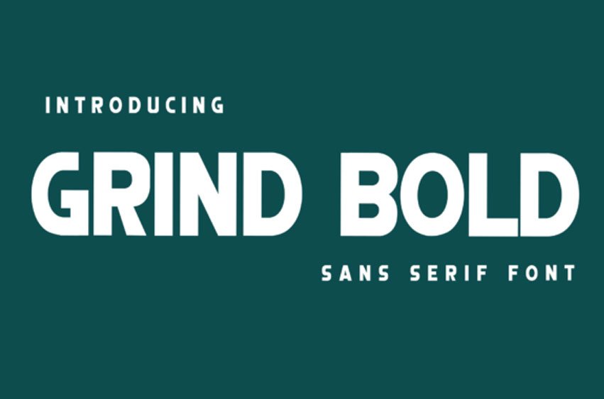 Grind Bold Font