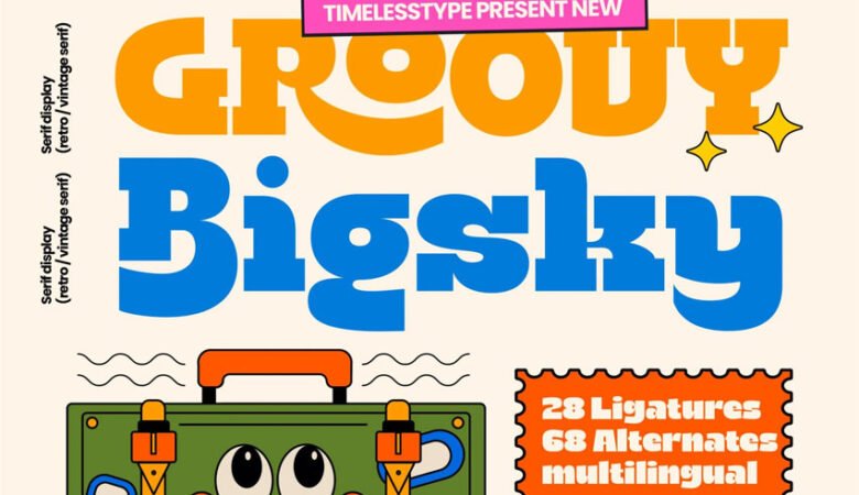 Groovy Bigsky Font