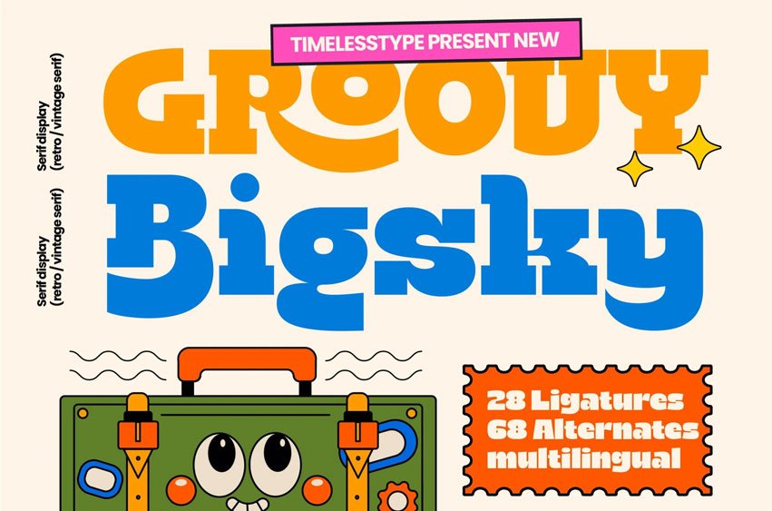 Groovy Bigsky Font