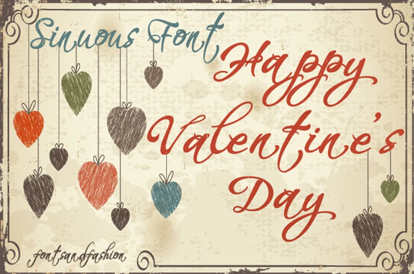 Happy Valentine's Day Script Font