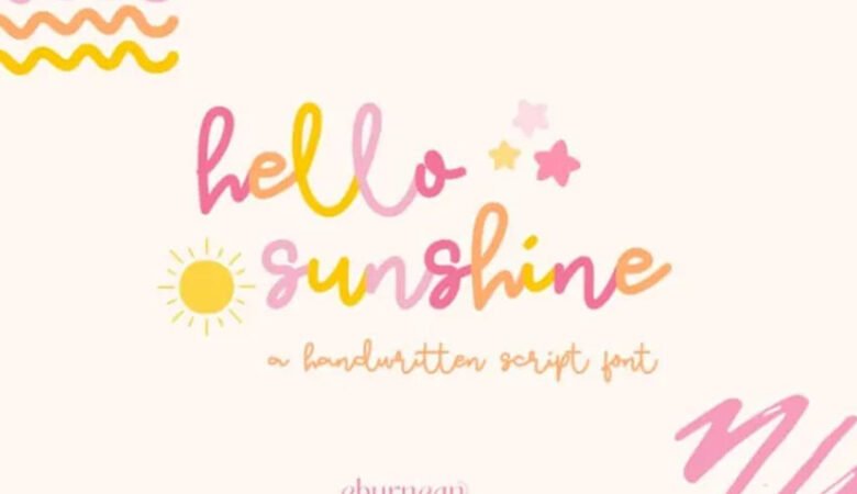 Hello Sunshine Font
