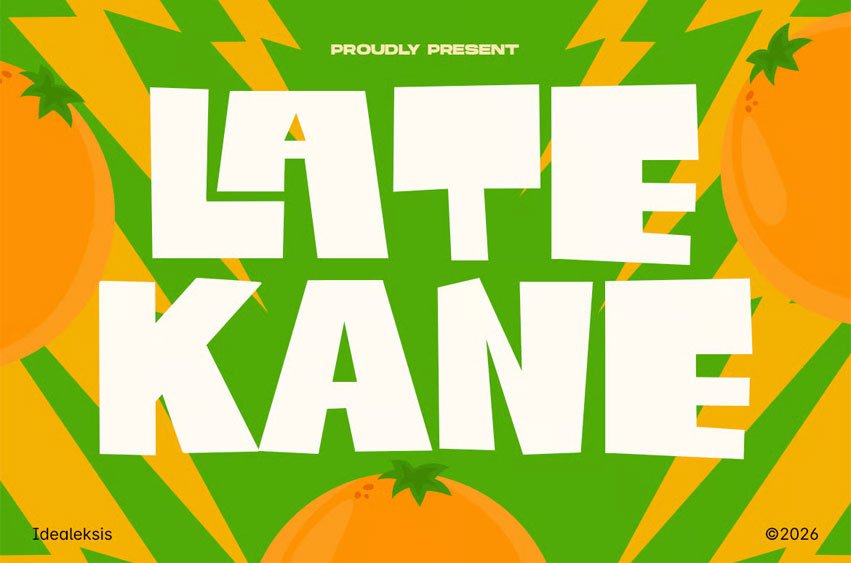 Late Kane Font
