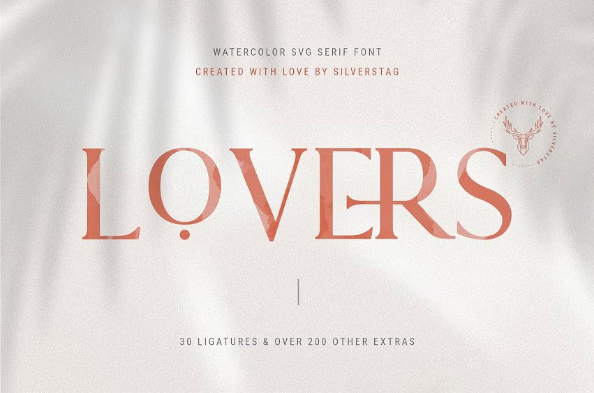 Lovers SVG Font