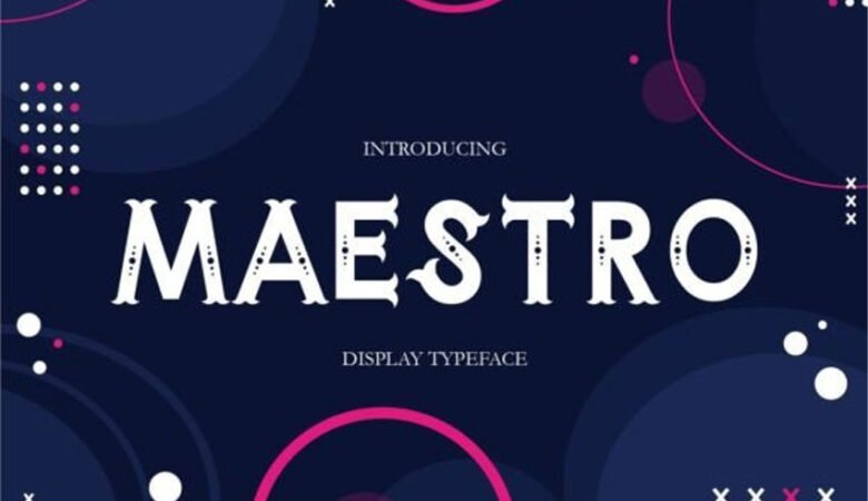 Maestro Display Font