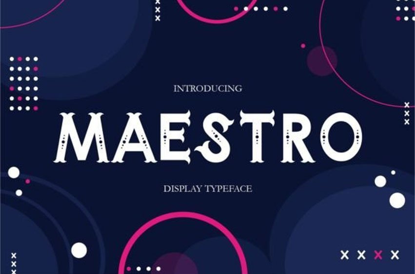 Maestro Display Font