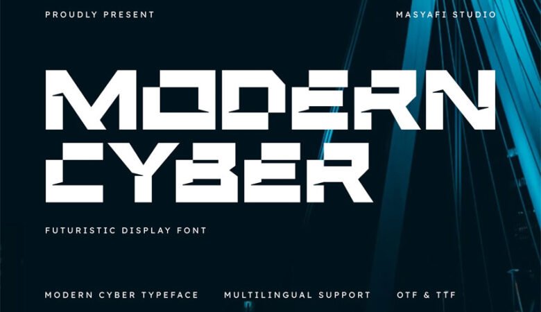 Modern Cyber Font