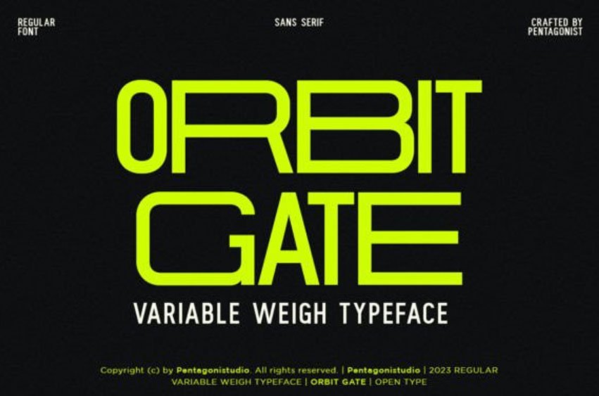 Orbit Gate Font