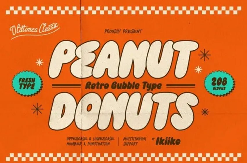 Peanut Donuts Font
