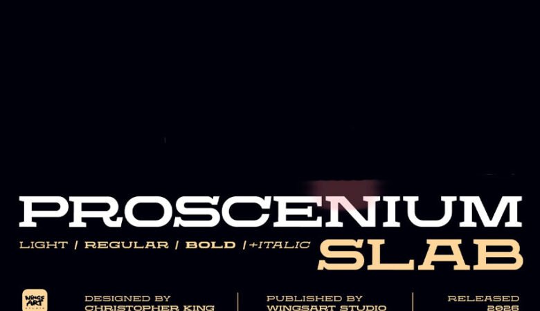 Proscenium Slab Font