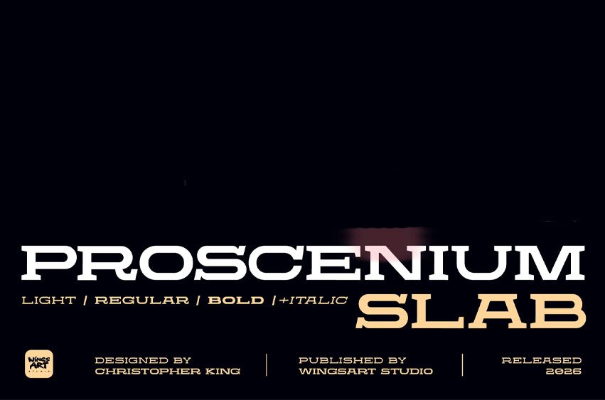 Proscenium Slab Font