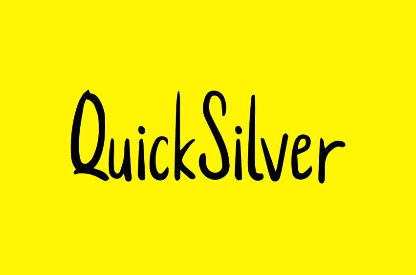 QuickSilver Handmade Font