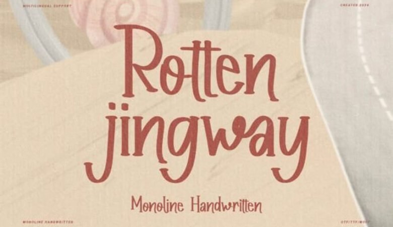 Rotten Jingway Font