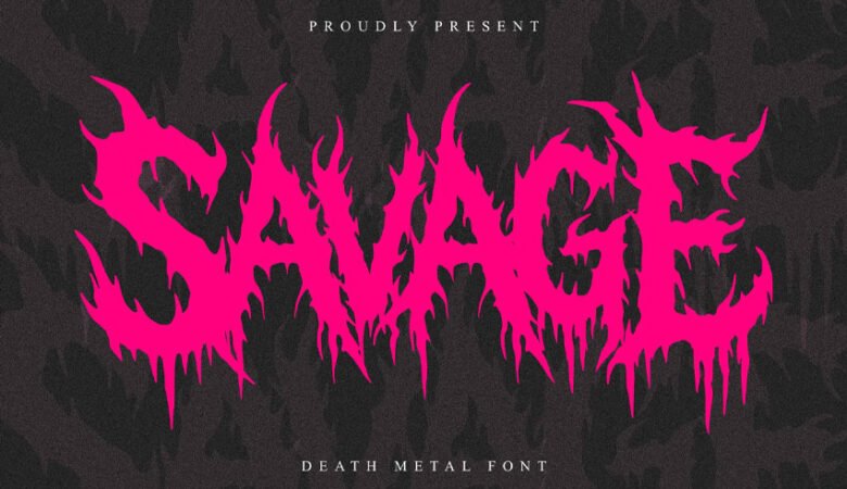 Savage Death Metal Font