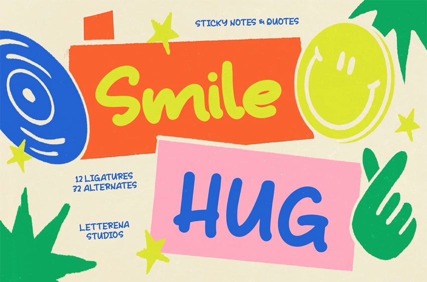 Smile Hug Font
