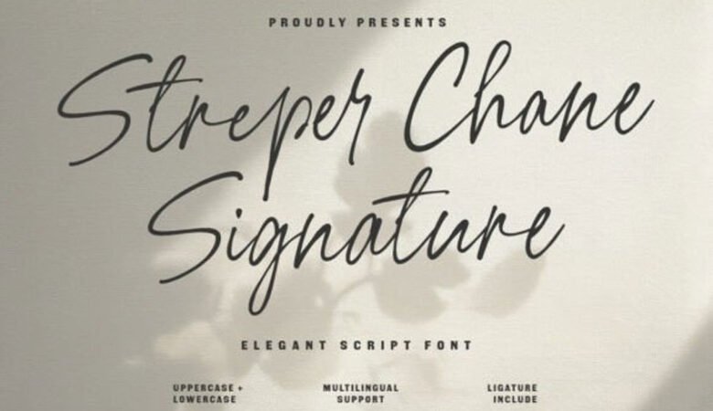 Streper Chane Font