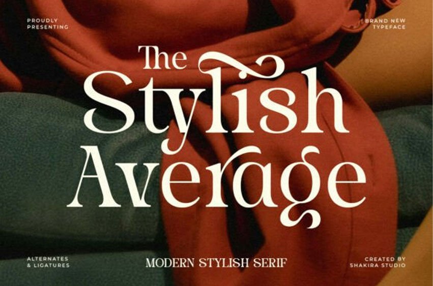 Stylish Average Font