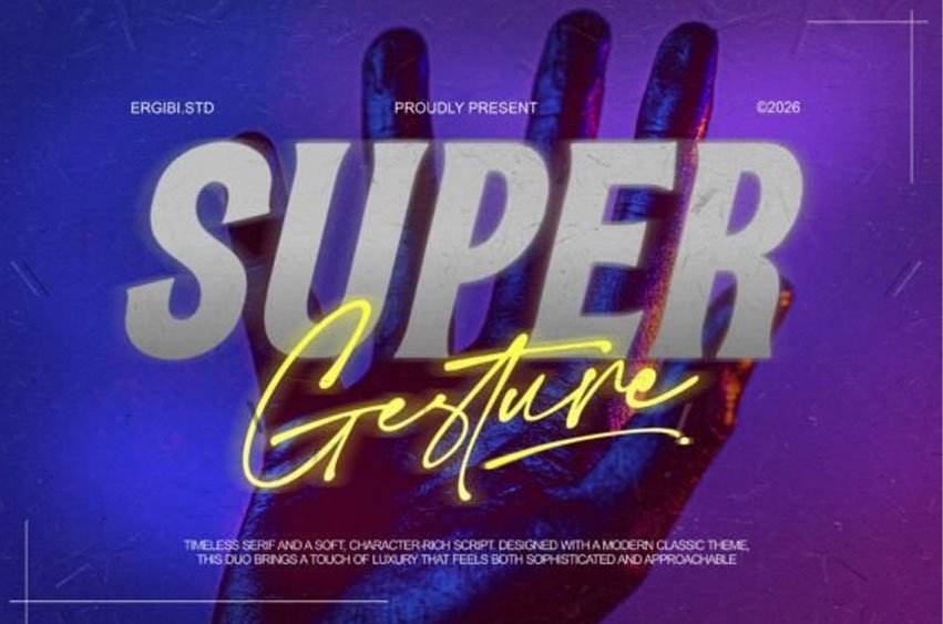 Super Gesture Font