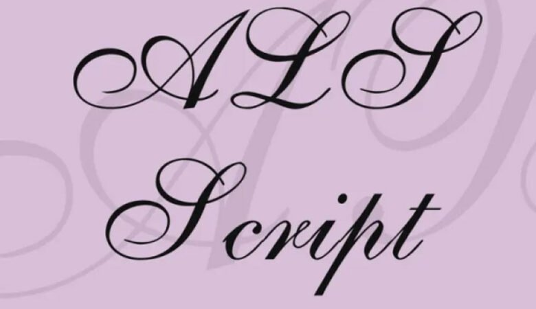 ALS Script Font