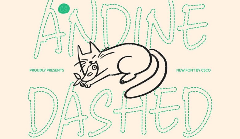 Andine Dashed Font