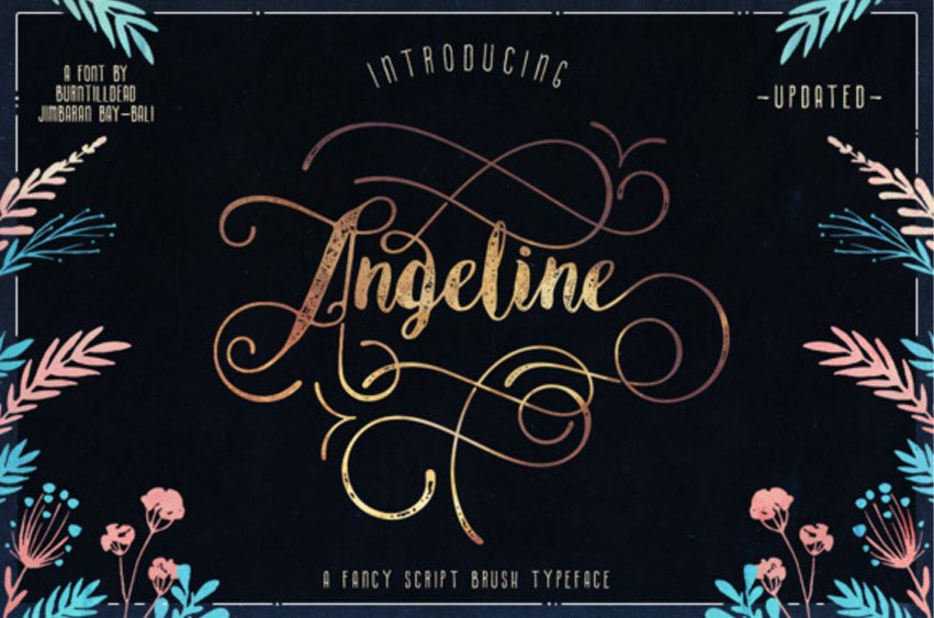 Angeline Brush Font