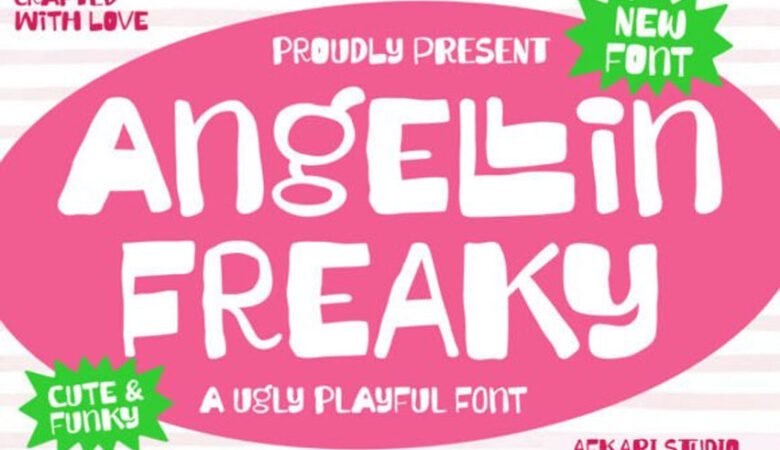 Angellin Freaky Font