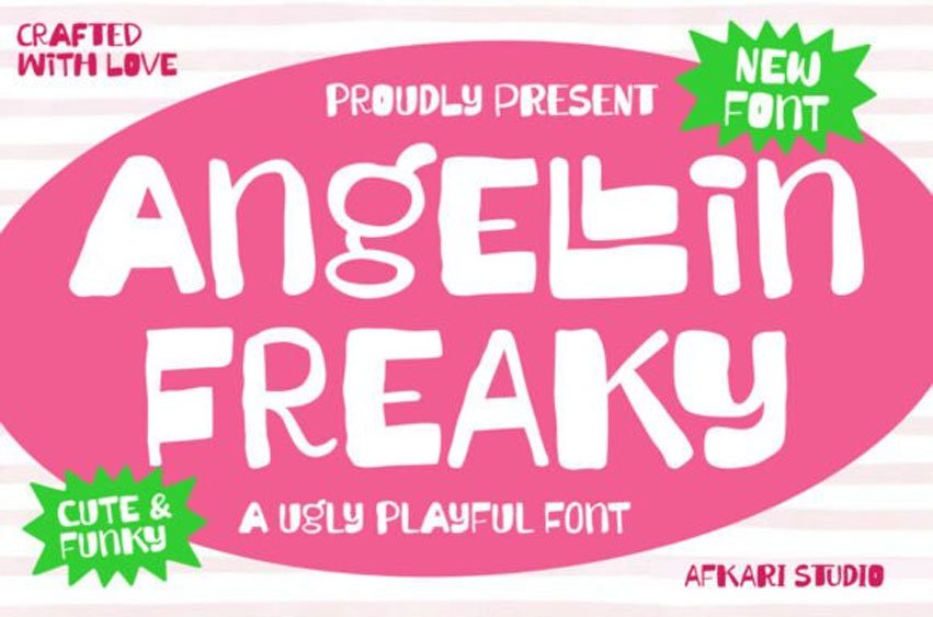 Angellin Freaky Font