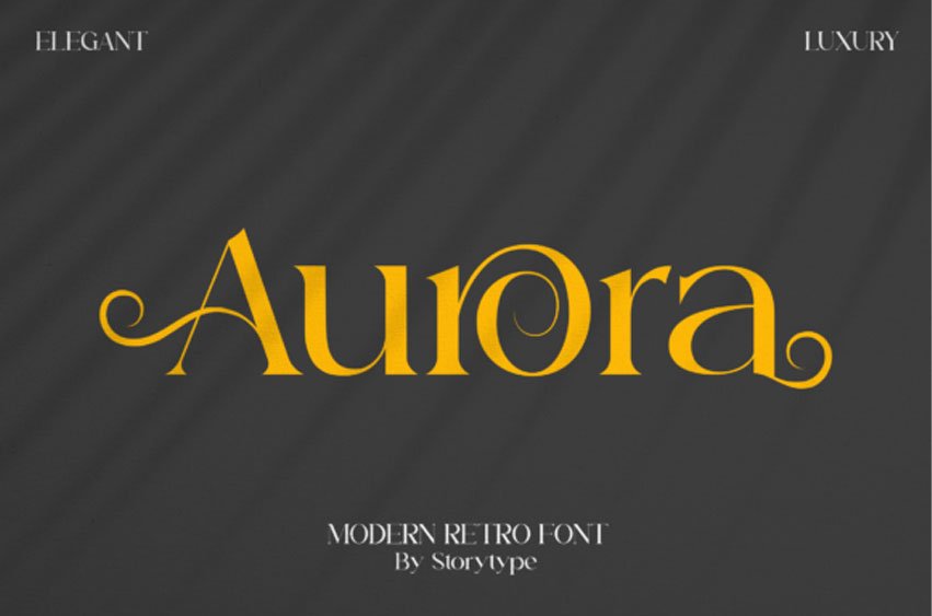 Aurora Retro Font