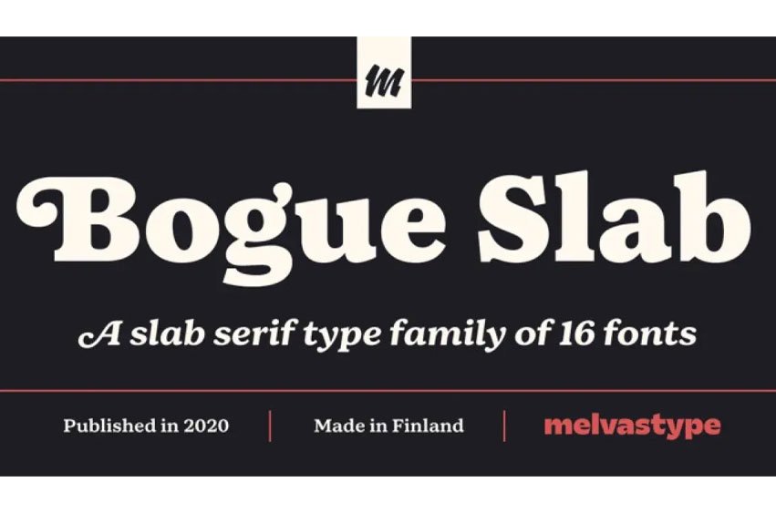 Bogue Slab Font