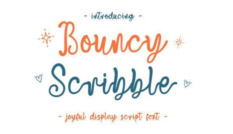 Bouncy Scribble Font