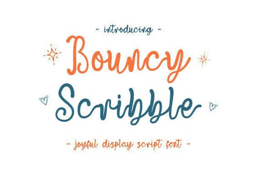 Bouncy Scribble Font
