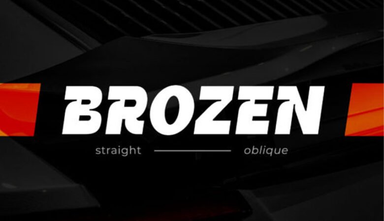 Brozen Font