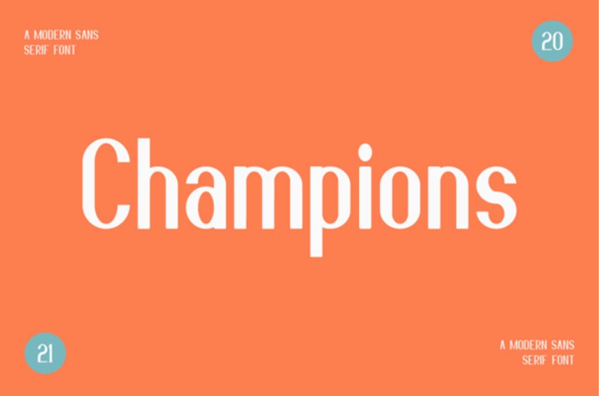Champions Font