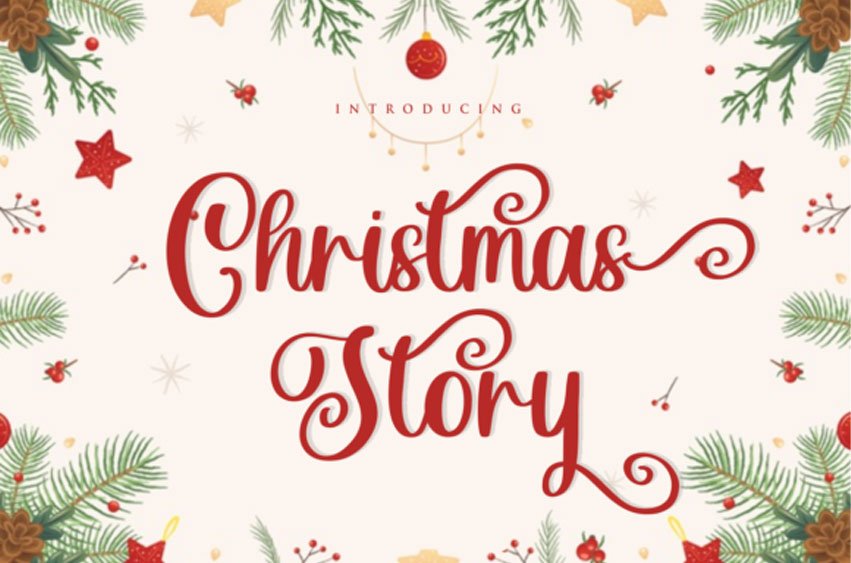 Christmas Story Script Font
