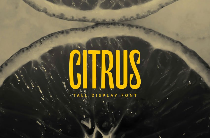 Citrus Tall Font