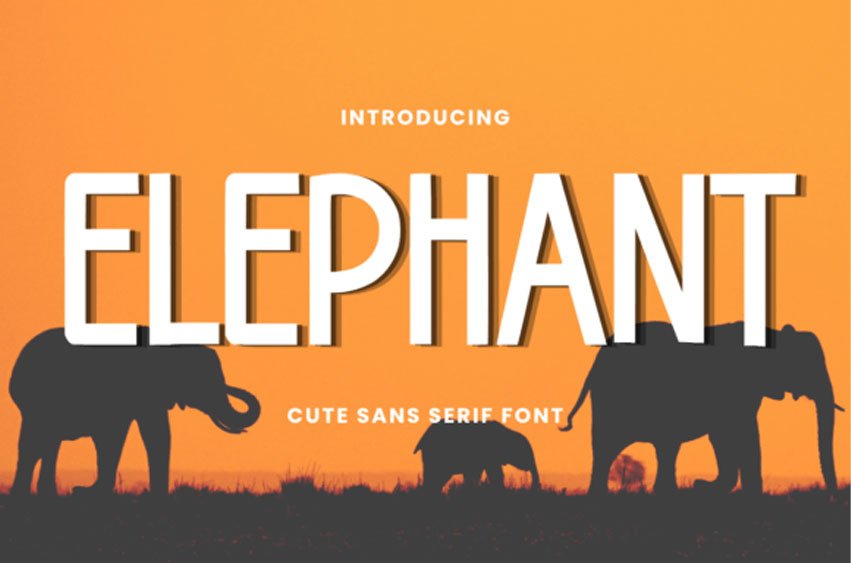 Elephant Font