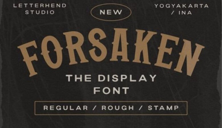 Forsaken Display Font