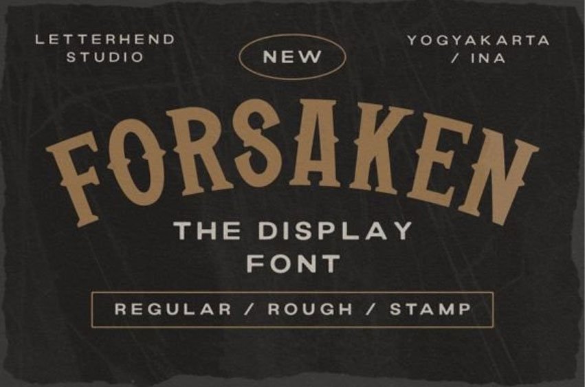 Forsaken Display Font