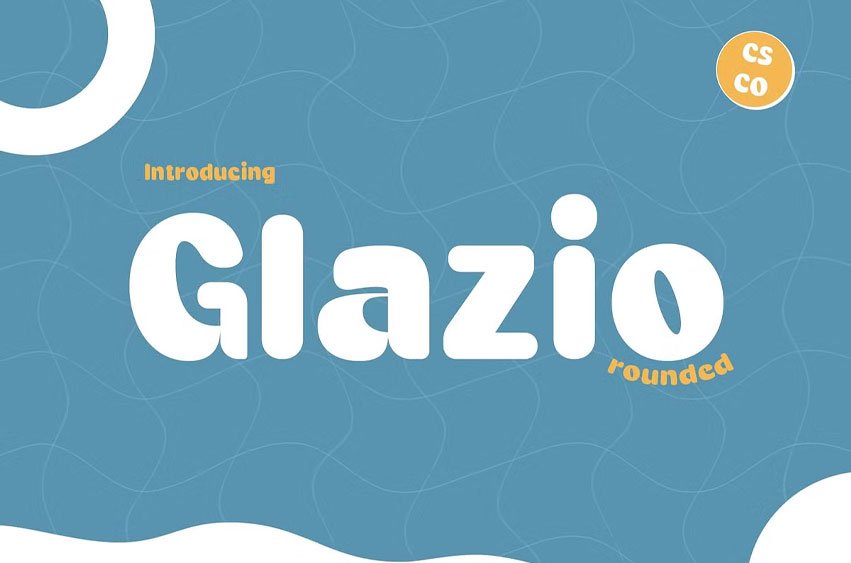 Glazio Rounded Font