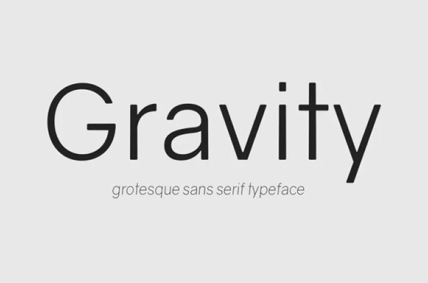 Gravity Font