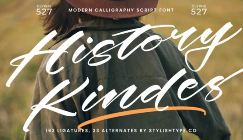 History Kindes Font