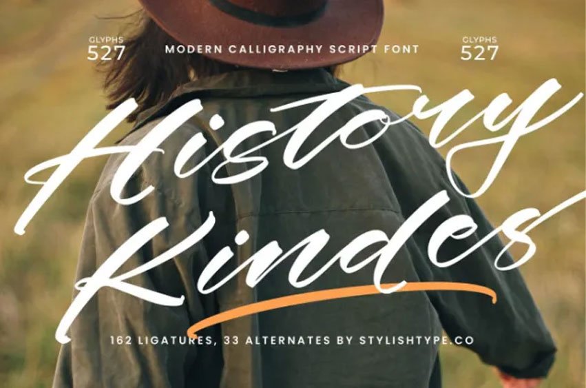 History Kindes Font