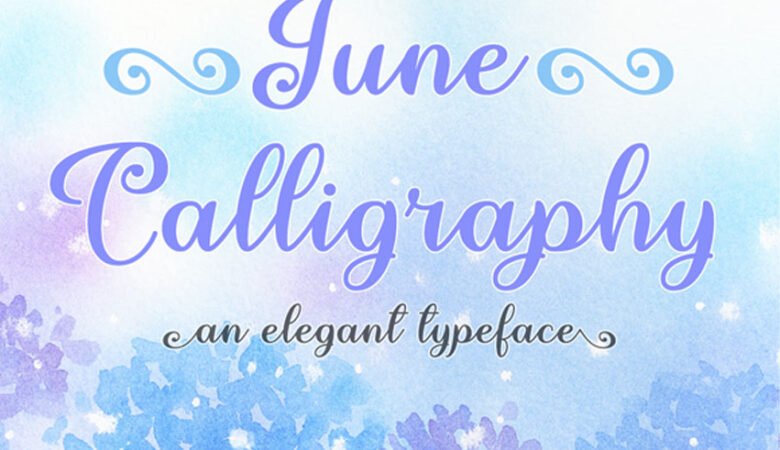 June Calligraphy Font